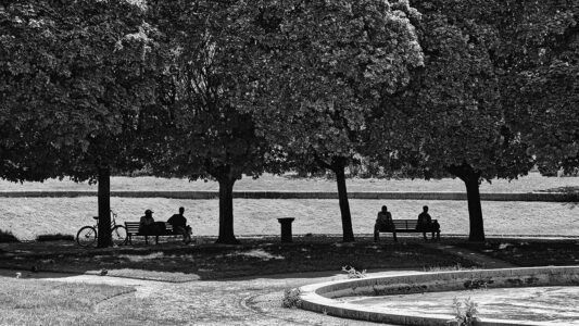 photo noir et blanc pour le thème UrbanMen